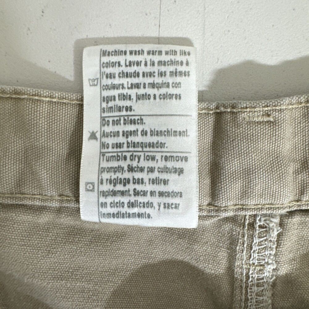 Carhartt Shorts Mens 40* Tan Grunge‎ American Work Relaxed Rugged Khaki Utility - Picture 8 of 9